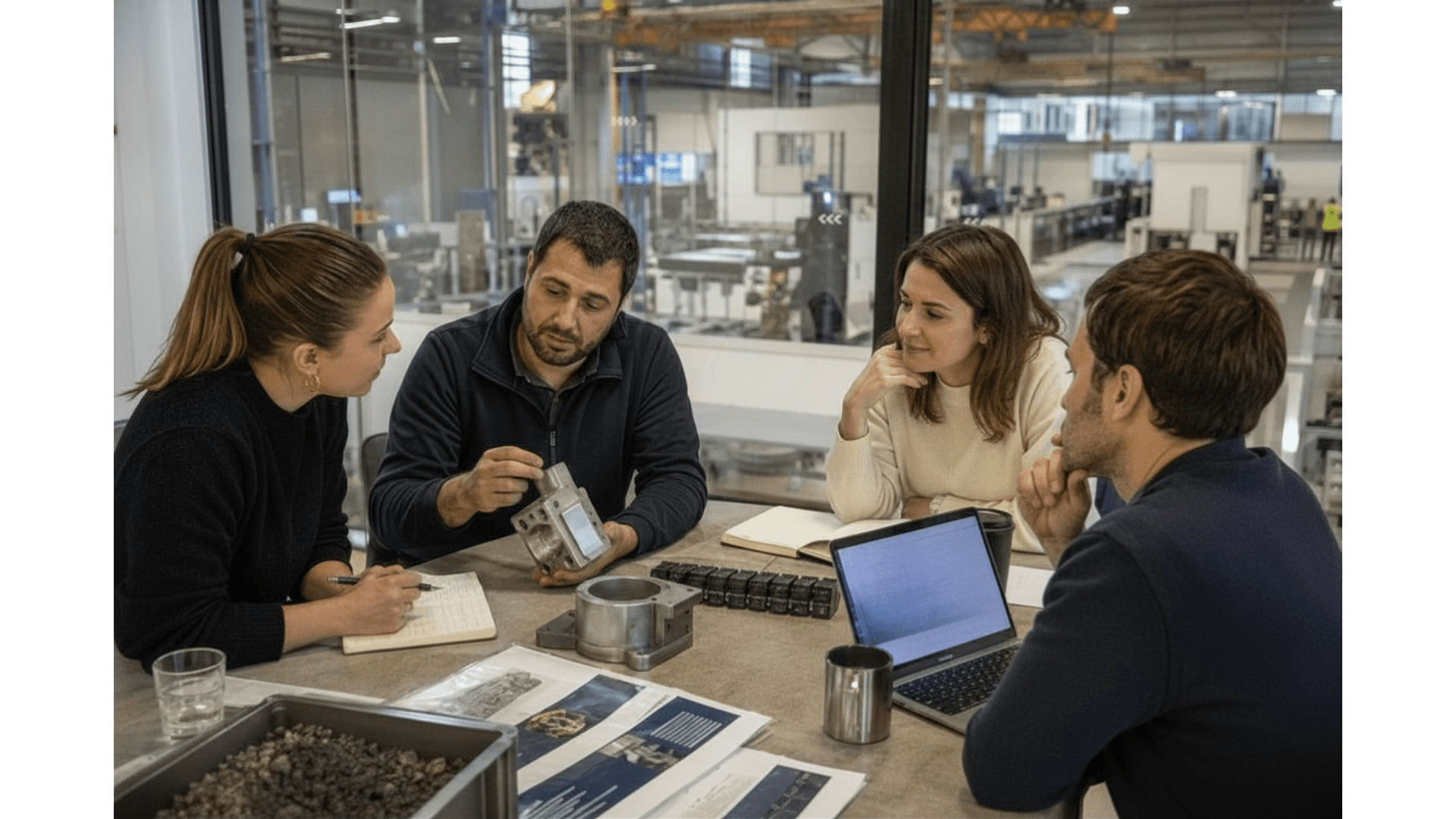 Expert terrain filmé ou interviewé, avec transformation visuelle de son expertise en support commercial, contenu de marque ou démonstration client.